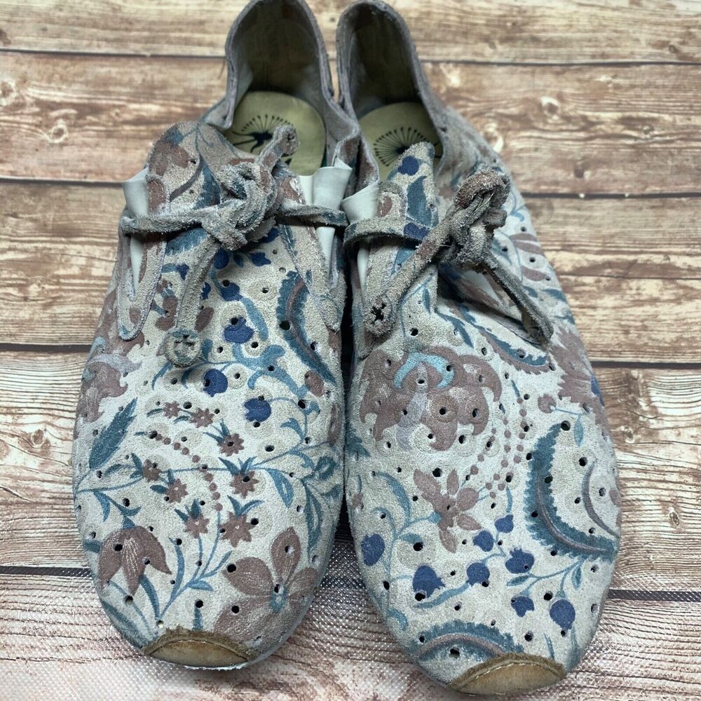 OTBT Lunar Floral Women 9M Comfort Sneaker Off The Beaten Track Perforated Shoes - Picture 6 of 11
